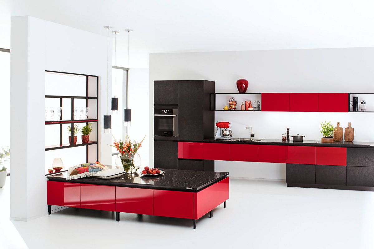 Black & red Edition 2716 Kitchen Design