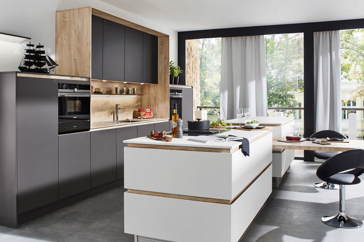 Gray & White Flair S 40095 Kitchen Design