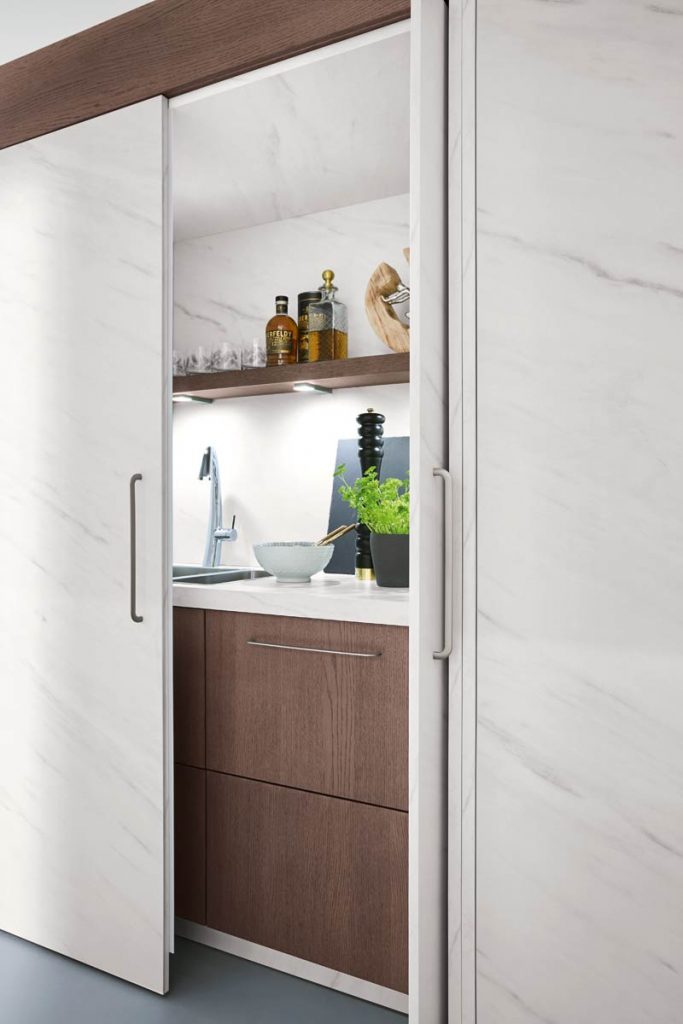 Sliding Door with a Twist Cabinet