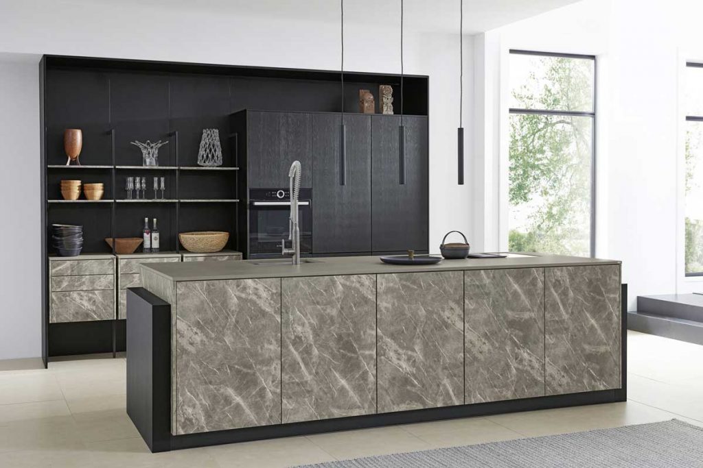 Smart 4001-Matte Black kitchen cabinet