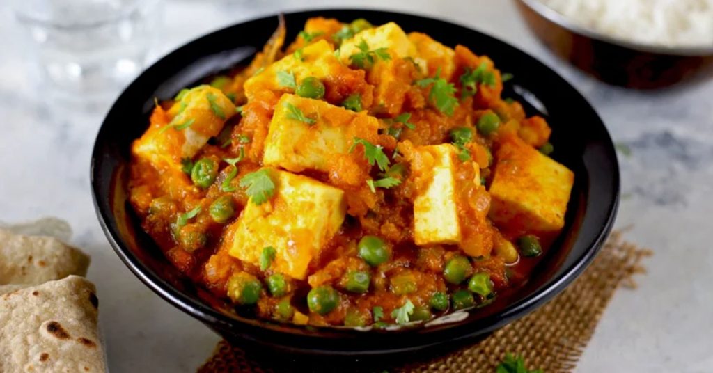 Dhaba style matar paneer