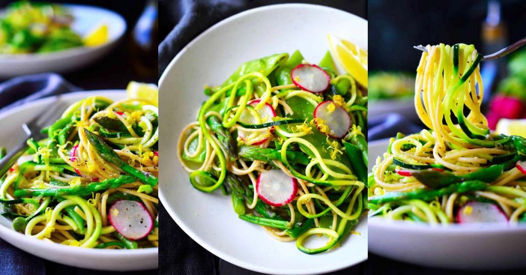 Spring Vegetable Zoodle Pasta